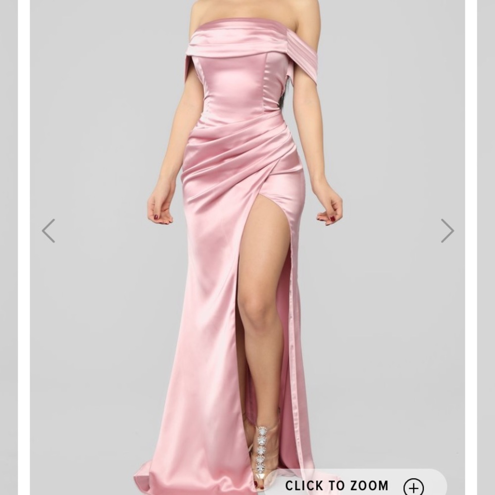 Fashion Nova Long Satin Dress
